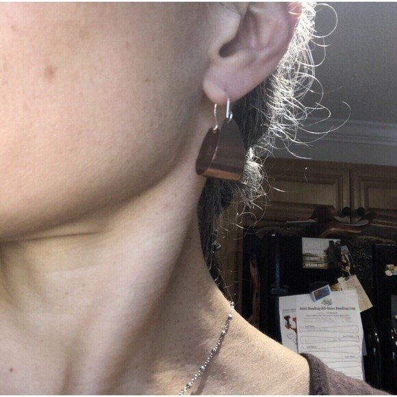 Copper Scoop Earrings Small Arc Shaped Handmade Jewelry By Blue Hour Design - Picture 10 of 10